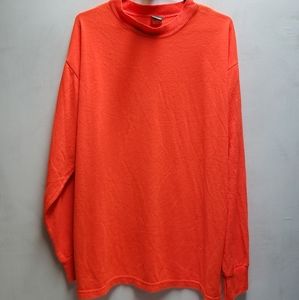 Neon Hunter Orange Ranger brand mens/unisex XL long sleeve acrylic shirt